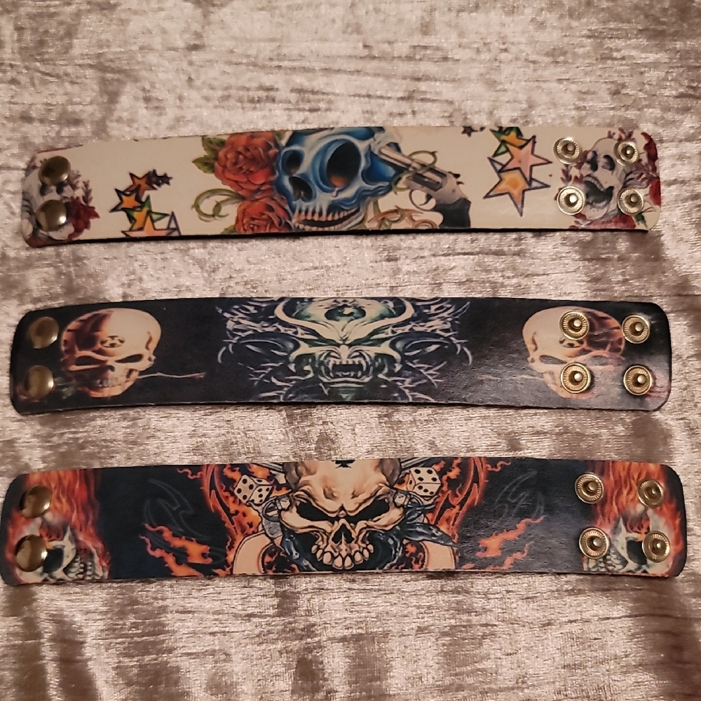 NWOT Men's Braclets Ed Hardy Type Style 3 For 15